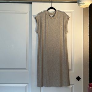 Beige midi dress
